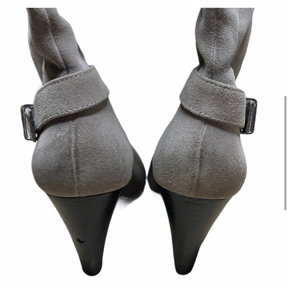 BCBGeneration Grey Suede Wedge Under the Knee Boot - Picture 5 of 9